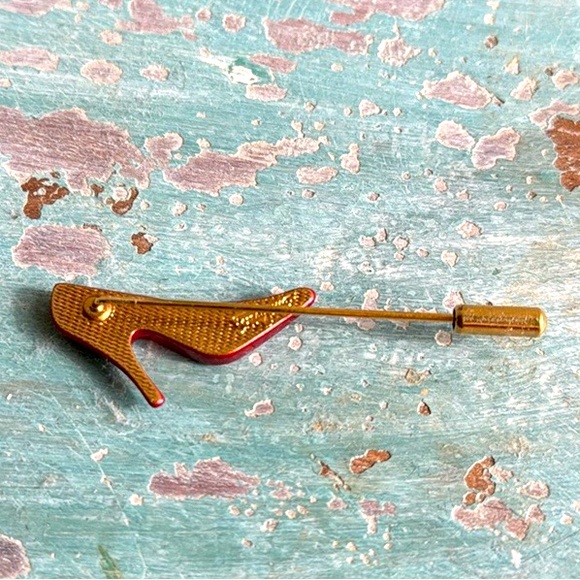 Vintage Ferragamo Pin Red Heel - Picture 4 of 4